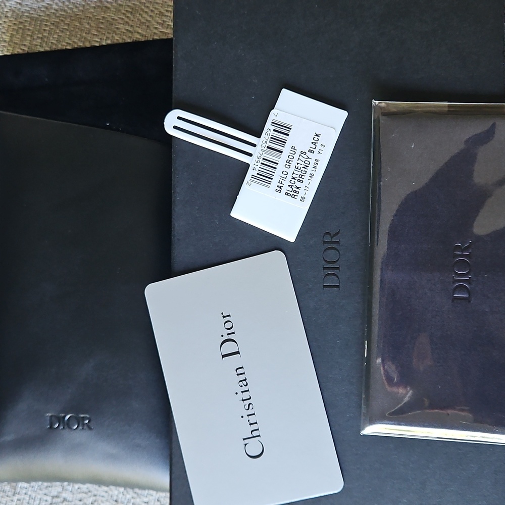 NWT Dior Homme Burgundy Sunglasses Black Aluminum Frame CD Logo - Picture 9 of 9